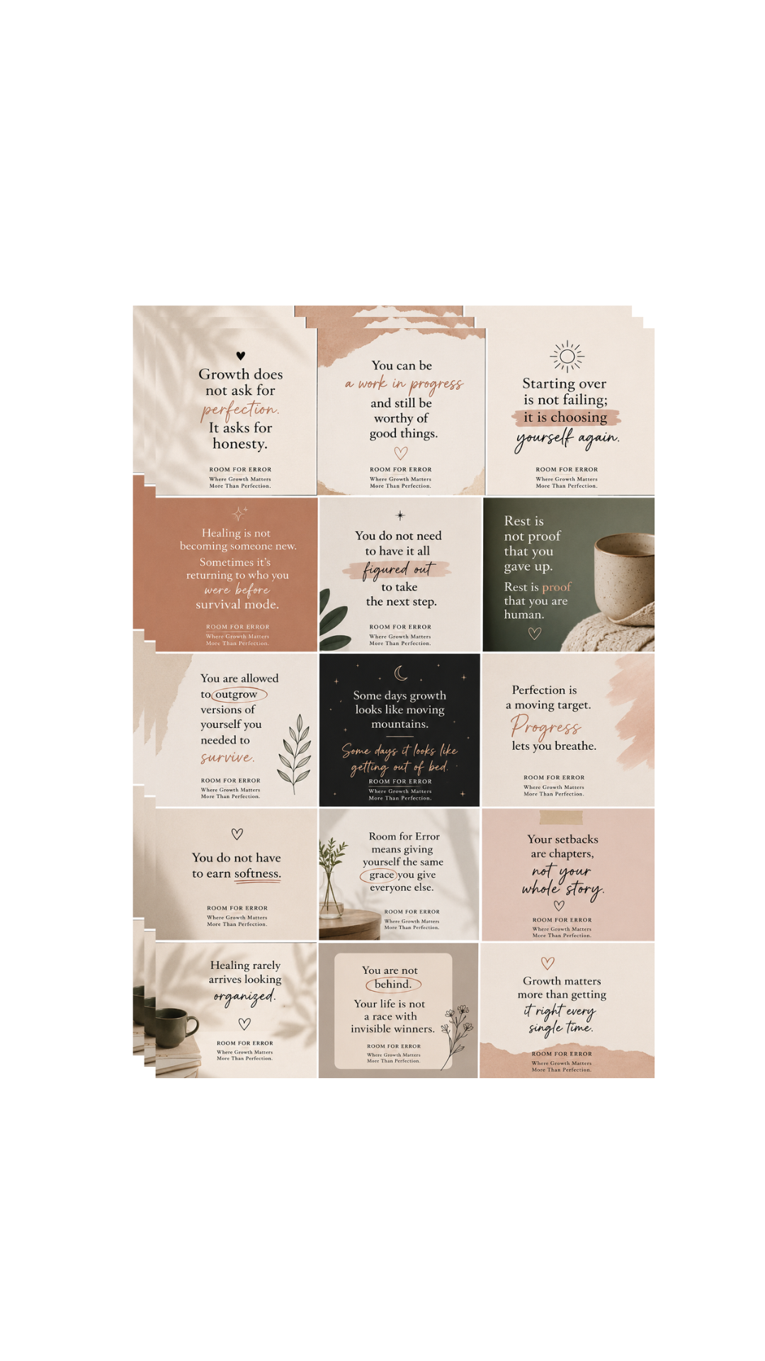 Room for Errror — Personal Growth Workbook & Self-Discovery Journal PDF | Digital Download